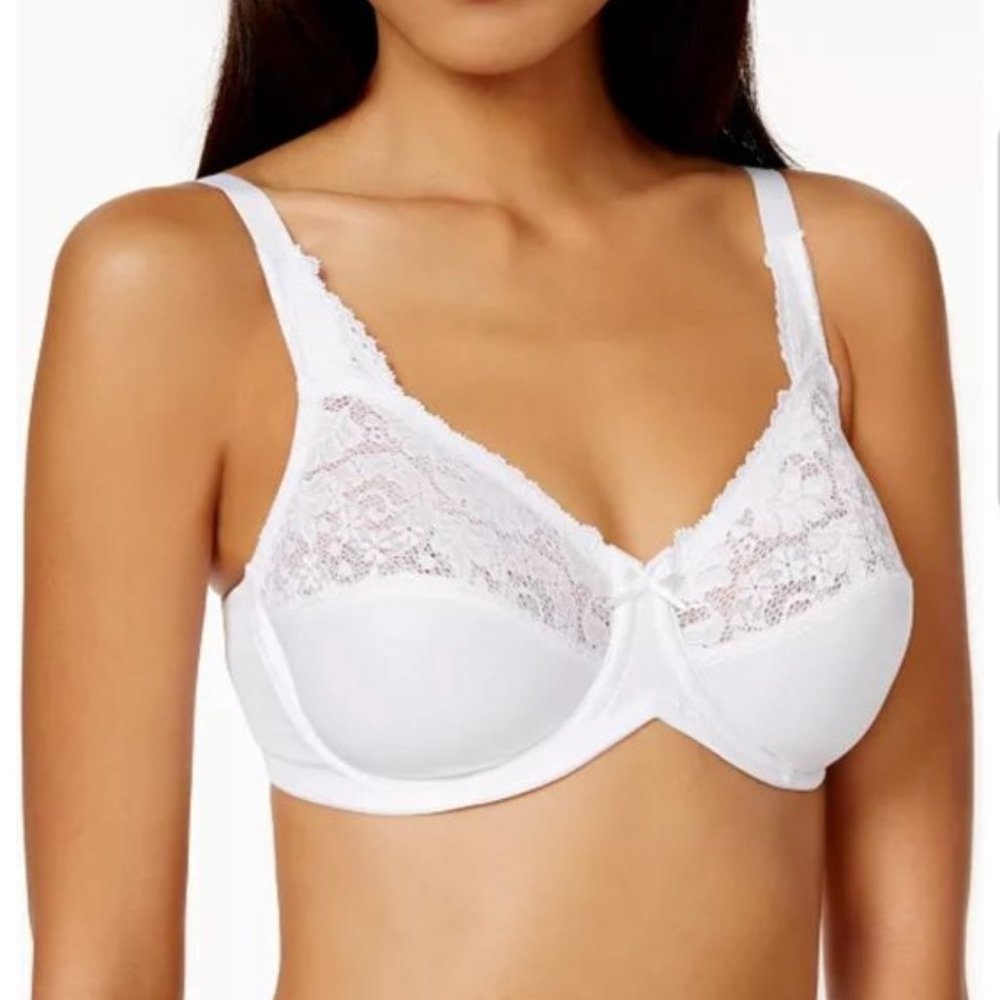 Bali Comfort Lace Underwire Minimizer Bra